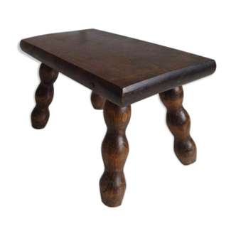 Old stool, wooden footrest