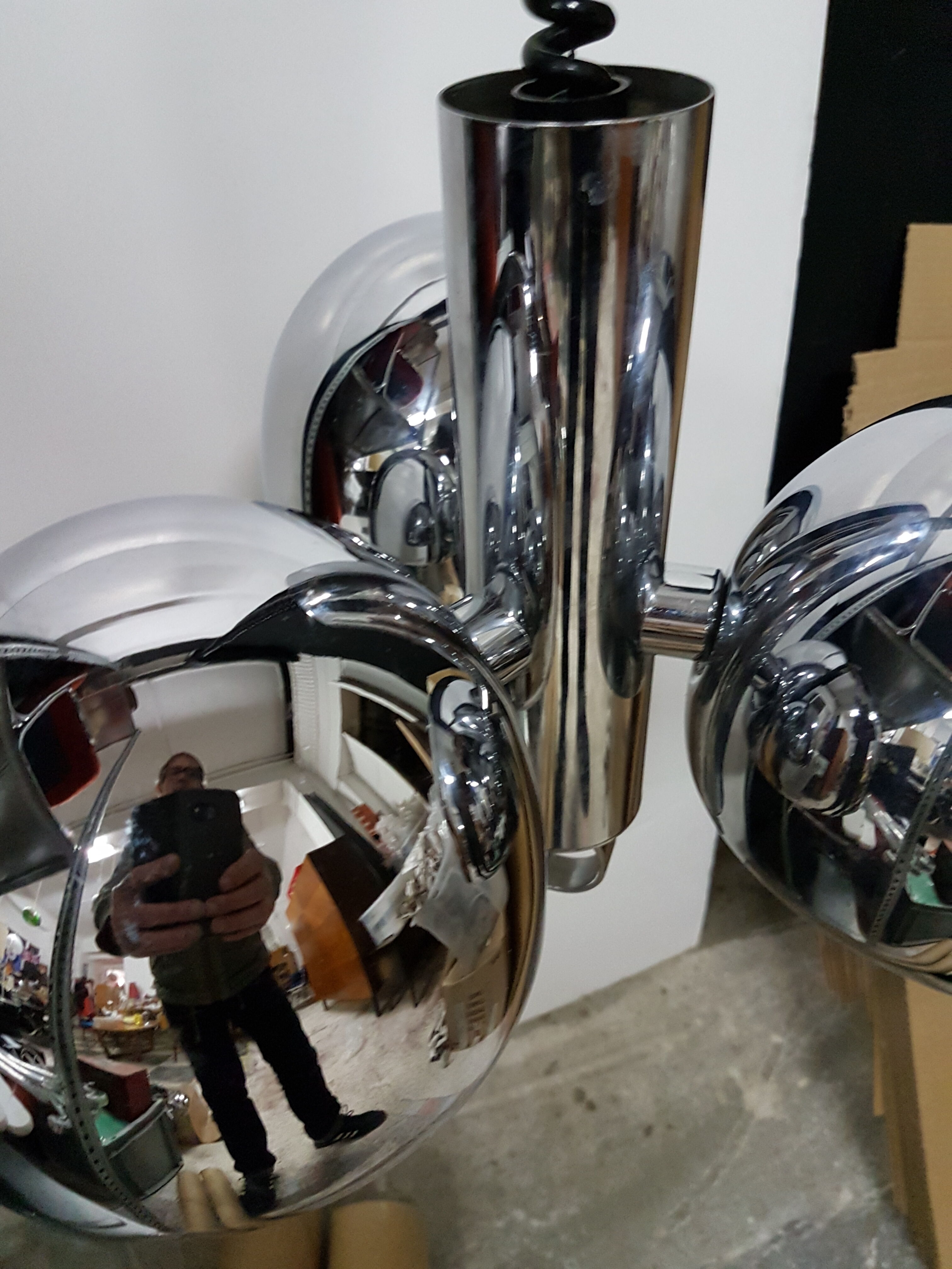 70s Egon Hillbrand design ceiling lamp