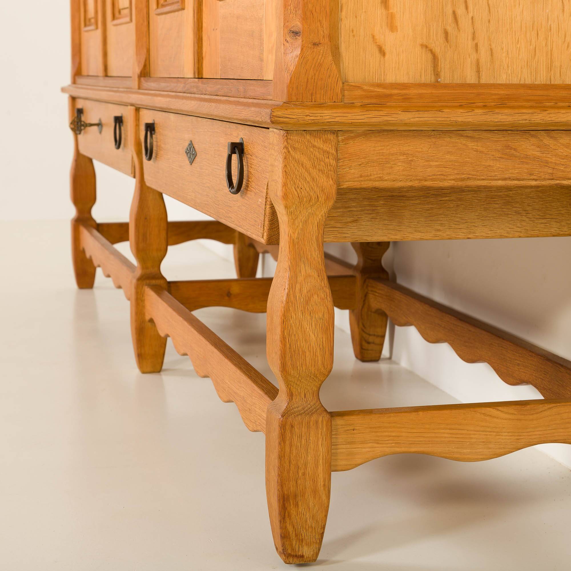 Henning Kjaernulf oak sideboard, 1970s