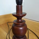 Bedside lamp turned wood