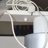 Ceiling lamp indus 2 large spots with a lampshade reflector aluminum