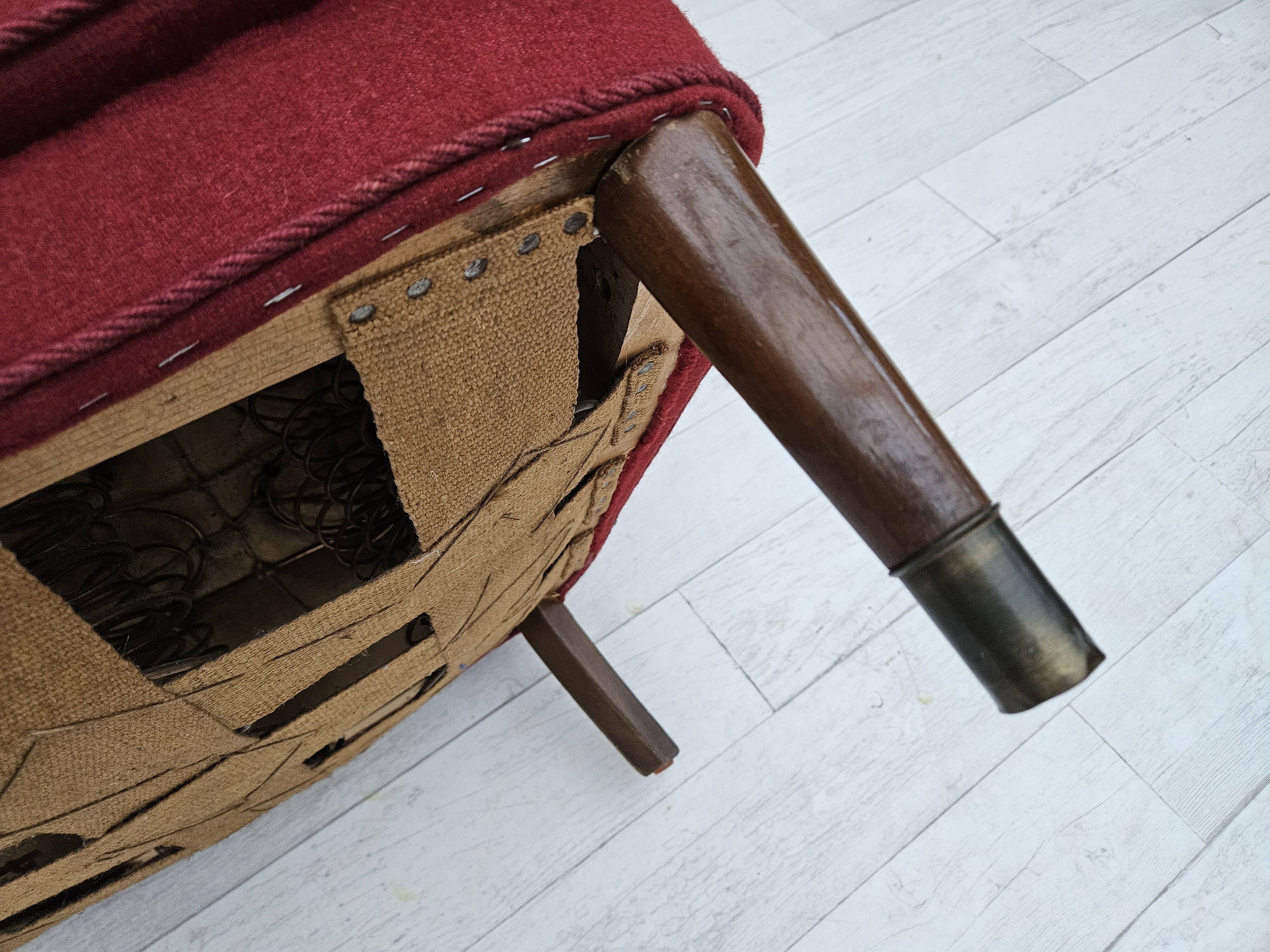 1960s, Danish 3-seater sofa by Alfred Christensen, furniture wool.