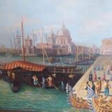 Painting of Venice after the work of Canaletto