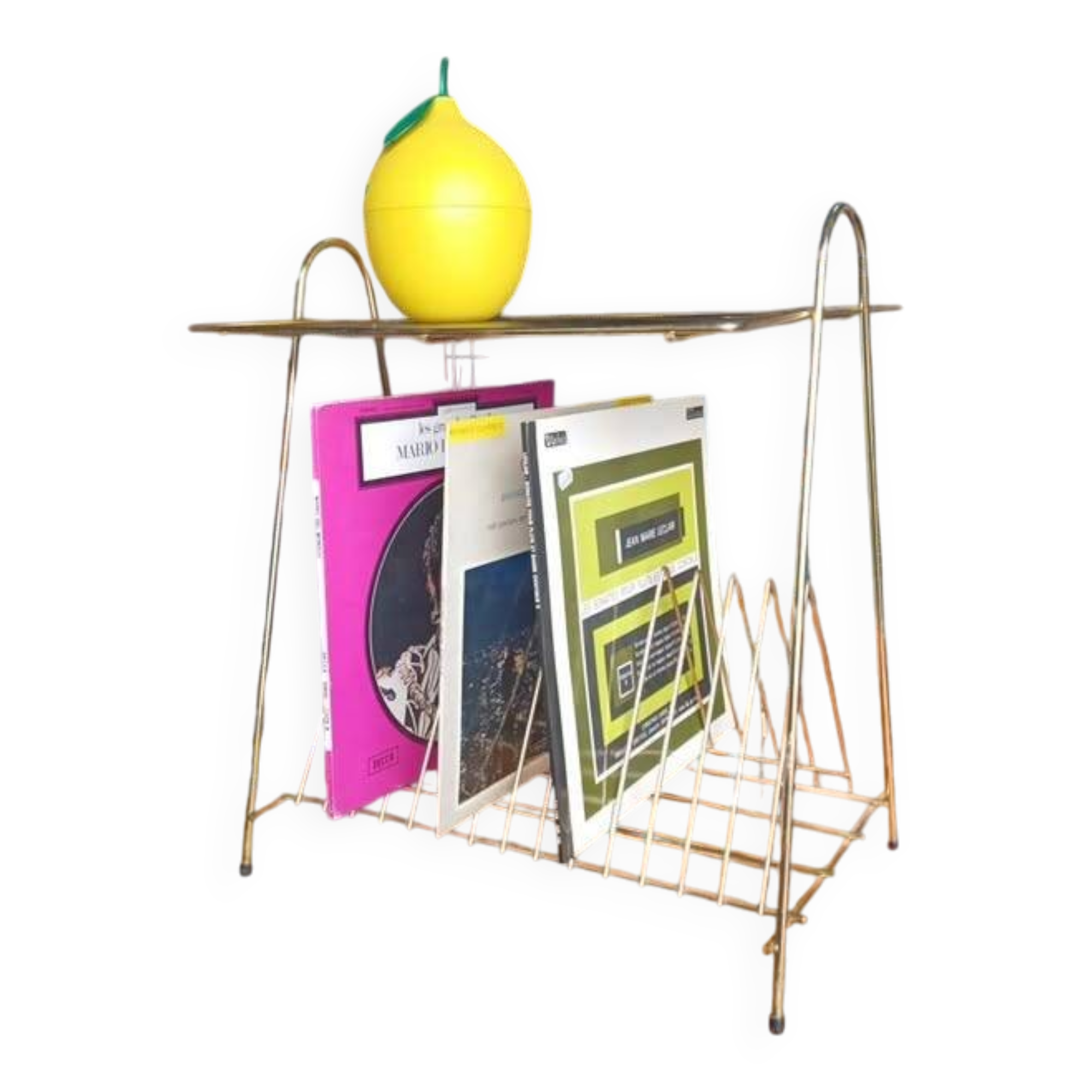 Table d’appoint porte vyniles