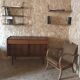 Set of two vintage string wall shelves