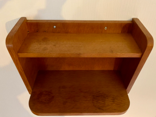 Vintage 1960s light wood wall exterior