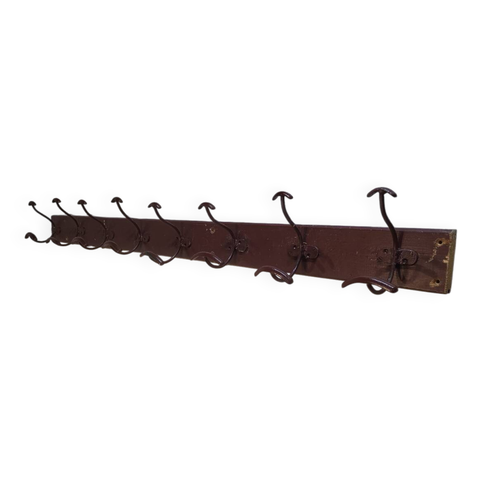 School coat rack with 8 hooks