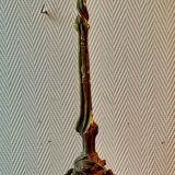 Tripod candle holder in bronze " cerf " XIXth vennerie