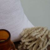 Linen and cotton cushion