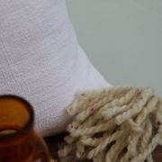 Linen and cotton cushion