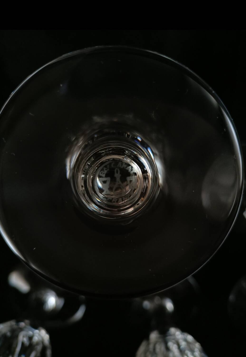 12 crystal water glasses from Baccarat, Missouri model.