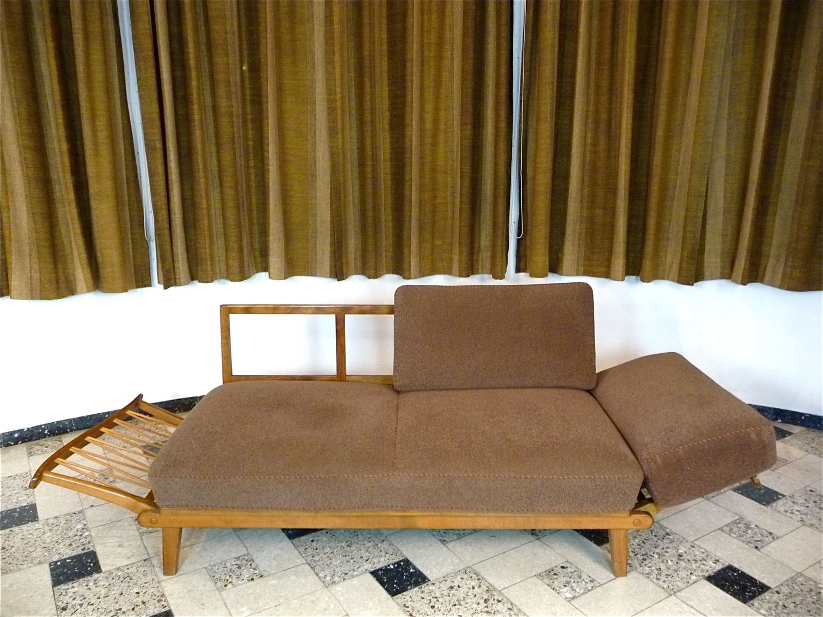 Mid-century Two-Seater Sofa Daybed by Wilhelm Knoll, Germany 1950s