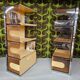 "Space-Age smoked plexiglass library set 1970"