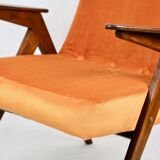 Fauteuil Orange Bunny attribué à Józef Chierowski, 1970