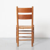 Dining chair oak sea rush