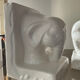 Pair of vintage enamelled ceramic elephant bookends