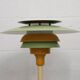 Lampe de bureau danoise verte et jaune par Lyskaer - Modèle 2252
