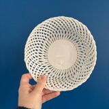 Openwork white ceramic bowl - Elegant and timeless centerpiece