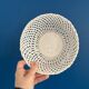 Openwork white ceramic bowl - Elegant and timeless centerpiece