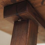 Grande table artisanale en chêne, France, vers 1970