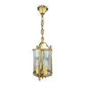Lanterne style Louis xvi en bronze et verre xxe siècle