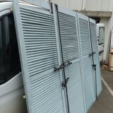 suite of 4 shutters wooden dim L 300 cm x H 228 cm