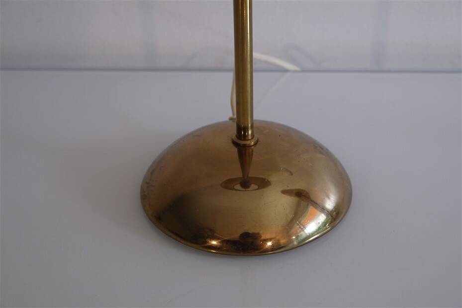 Pair of vintage Scandinavian brass lamps 1970