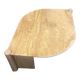 Vintage Italian coffee table in travertine.
