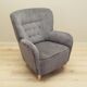 Fauteuil gris, design scandinave, production : Danemark