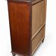Secretary with a drop-leaf in mahogany in the Louis XVI style.