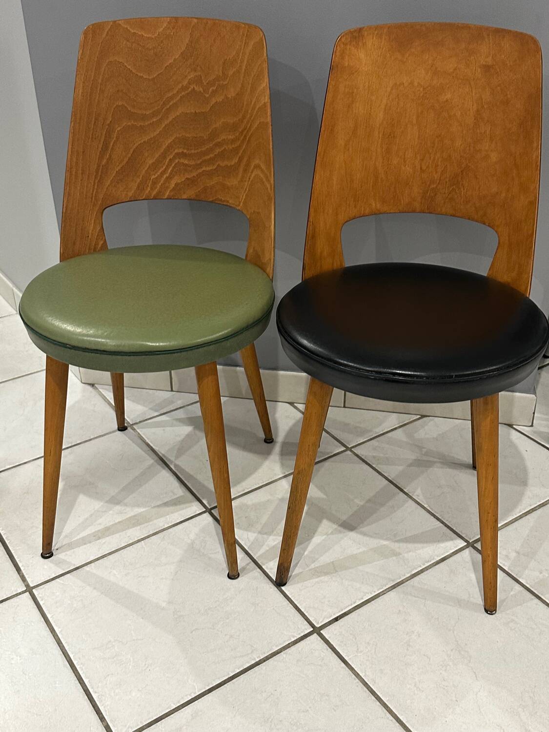 Set of 4 Baumann Mondor Bistro Chairs 1960