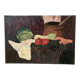 Oil painting on canvas still life fruit 1950