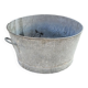 Old zinc basin, 55cms in diameter