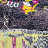 Berber carpet in wool beni ouarain 200x270cm