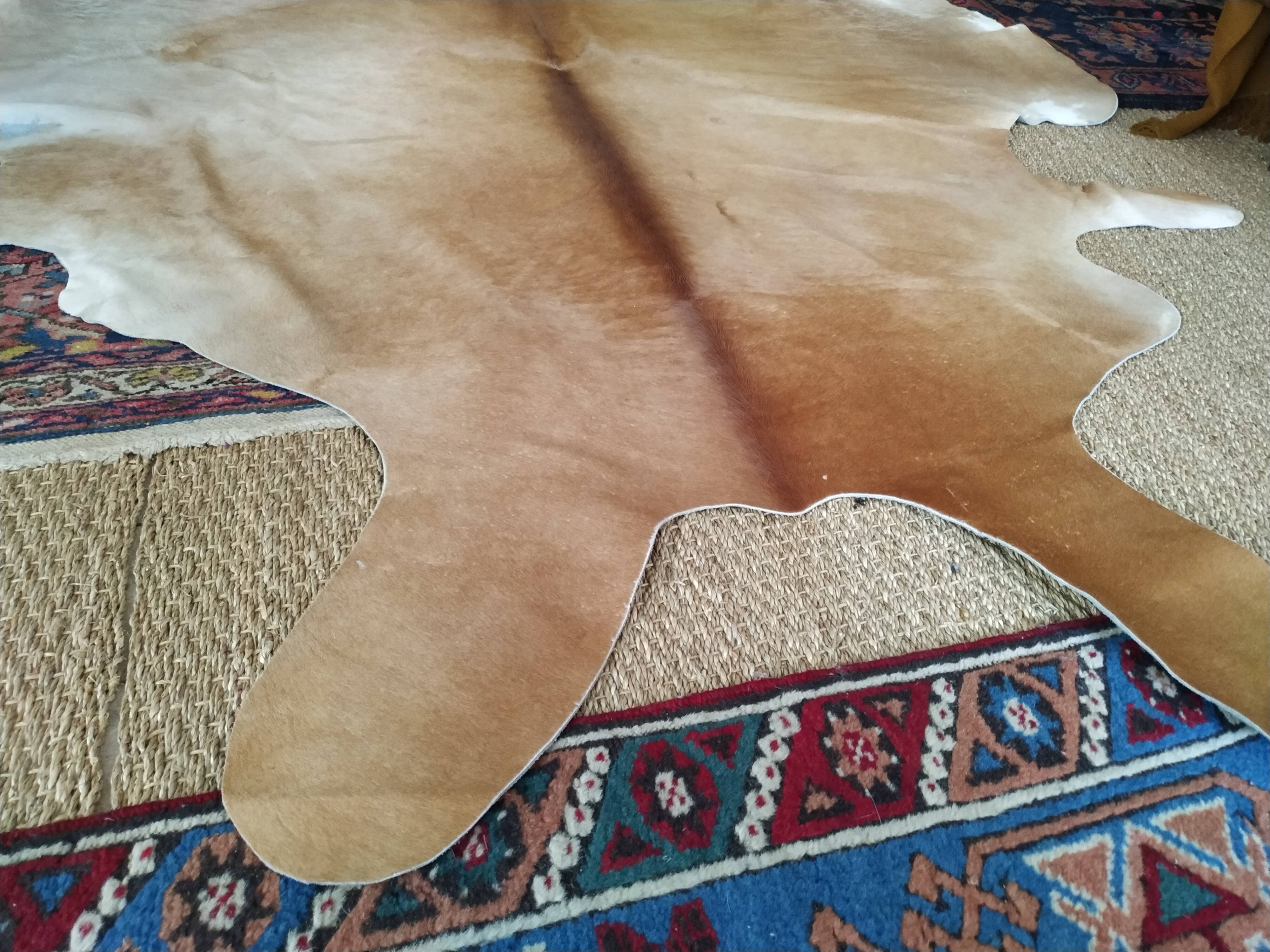 Cow skin carpet