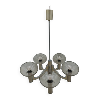 5-light chrome chandelier