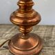Copper lamp and fabric lampshade from the 70s