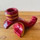 Art Deco ceramic candlestick pair