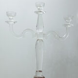 Candlesticks 3 branches in glass