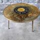Vintage coffee table compass feet