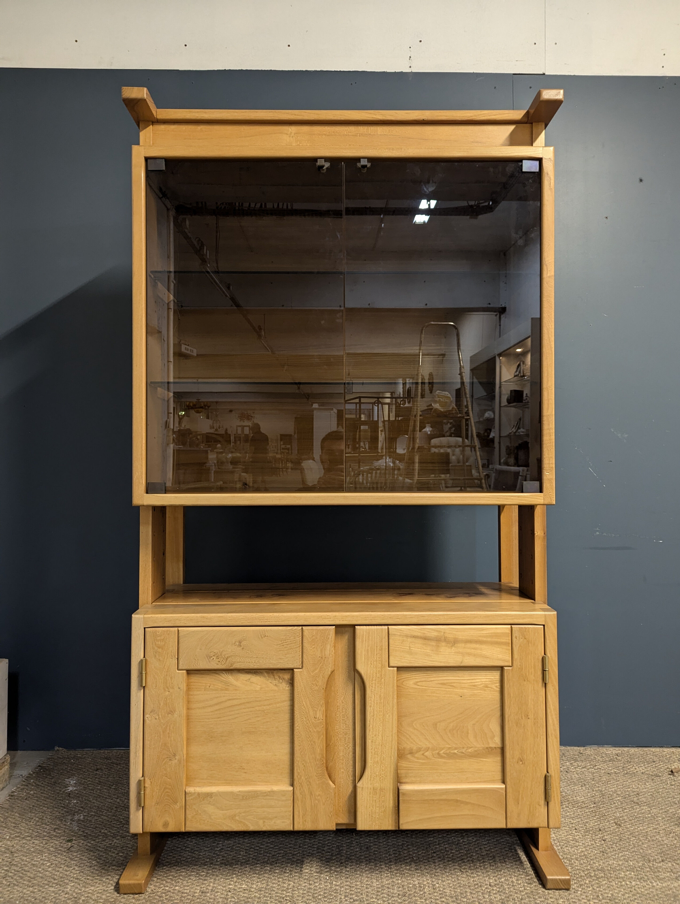 Glass storage cabinet