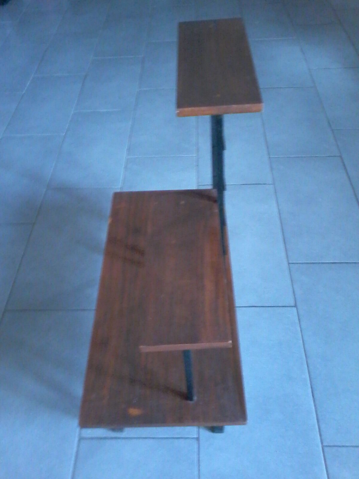 Wood and iron shelf 1950