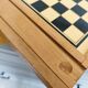 Reversible vintage wooden game board