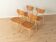 1950s Wellner bent plywood dining chairs, set of 4