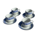 4 porcelain cups