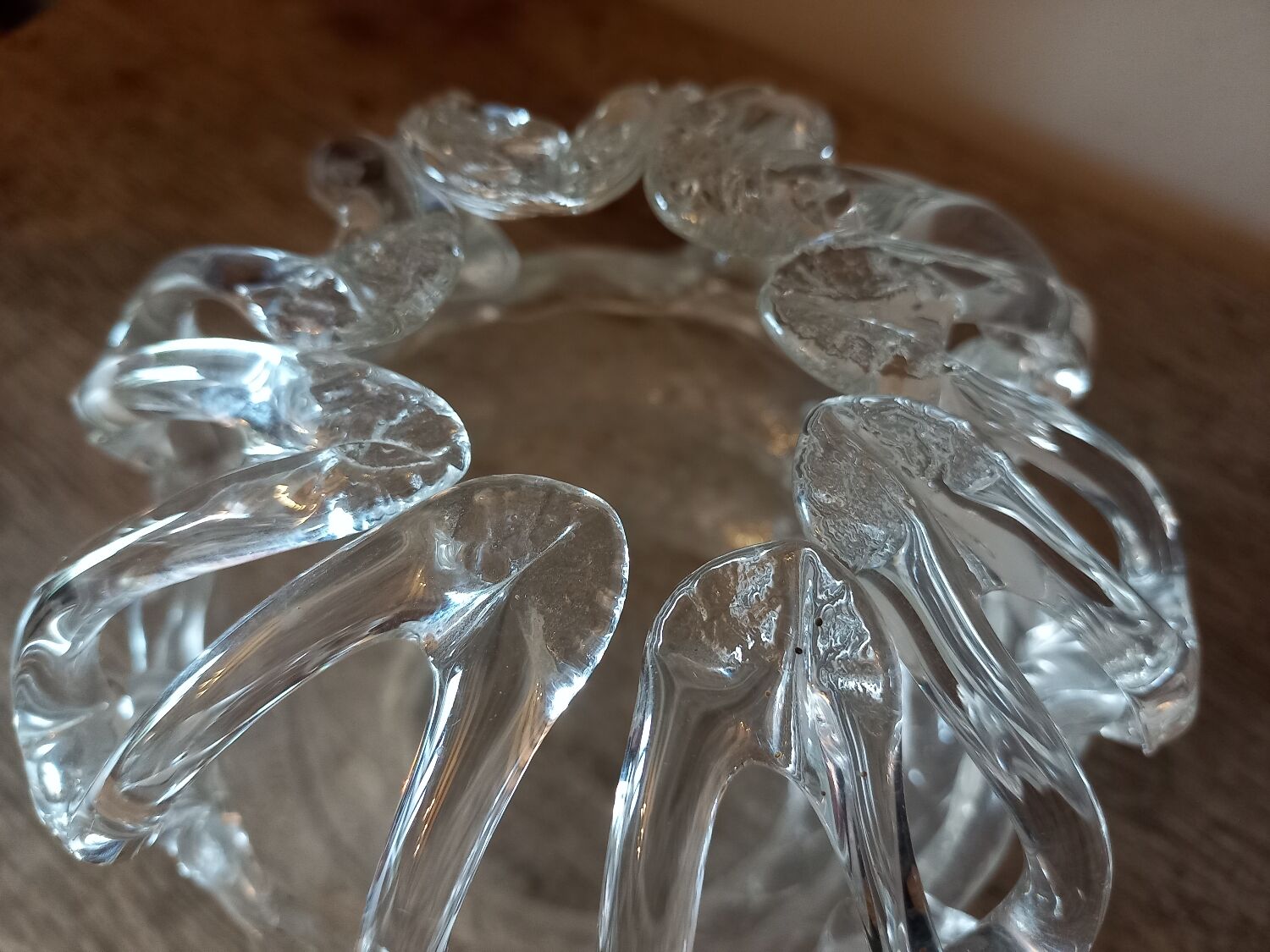 Vase bouquetière en verre Liège 18e siècle