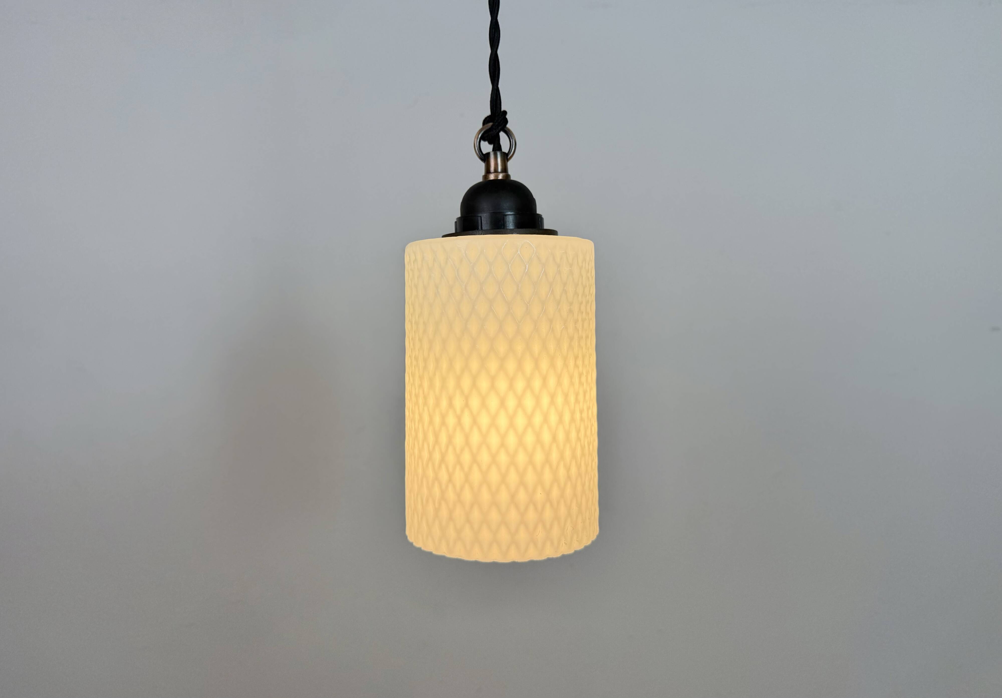 Vintage Glass Ceiling Light, 1970s