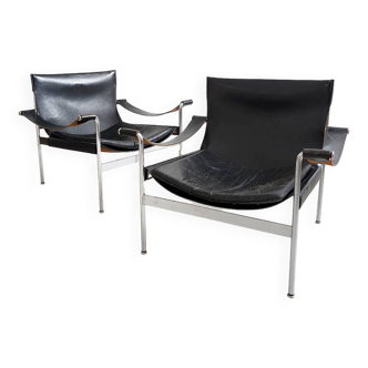 Lot de 2 chaises longues « D99 » par Hans Könecke pour Tecta années 1960