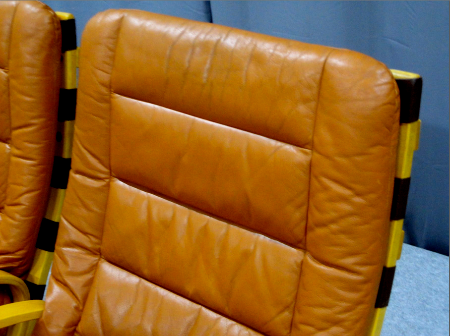 Pair of armchairs leather 1970