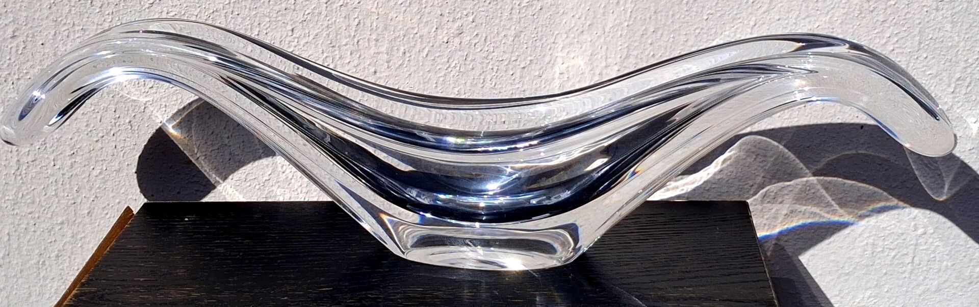 Crystal cup stamped Baccarat France, tableware design.